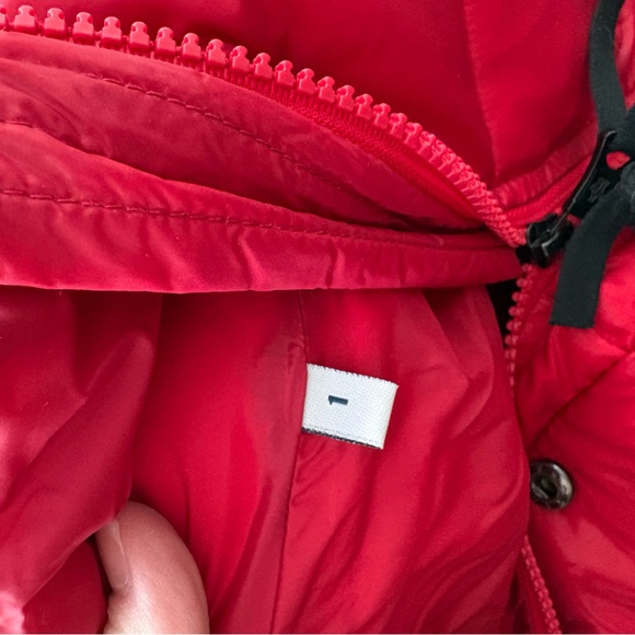 NWT Moncler Red Down Lucie Puffer Jacket - Picture 5 of 14